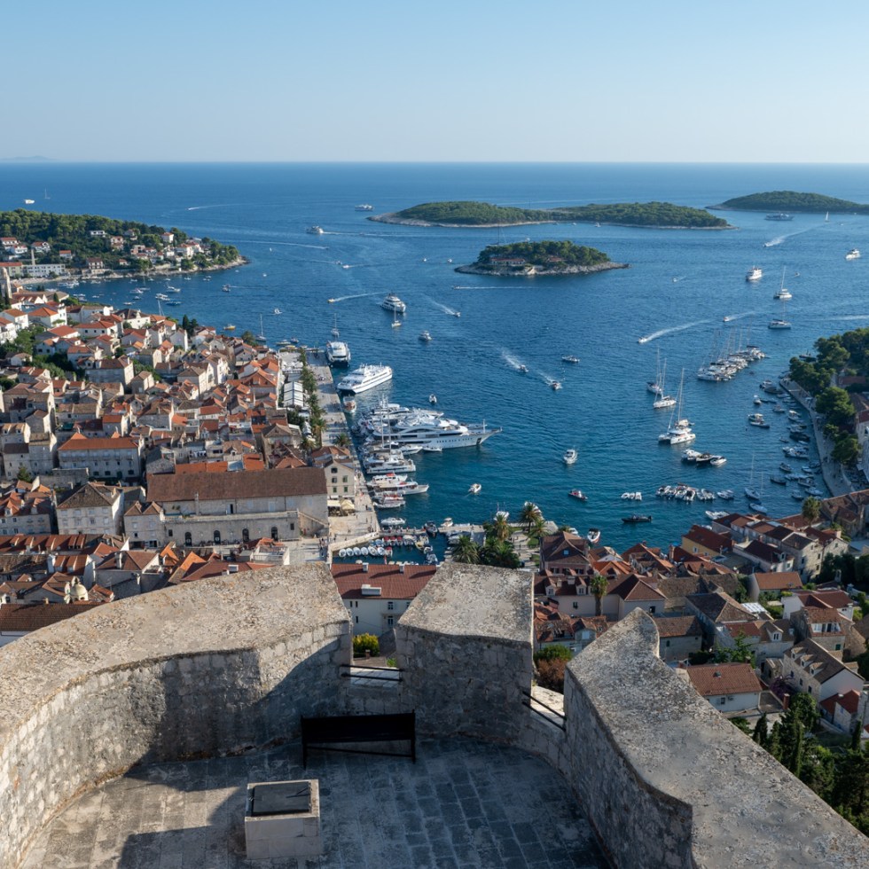 Hvar as seen from the Spanish Fortress